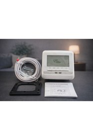 Resim Grandeks Programlanabilir Oda Termostatı – Yerden Isıtma Uyumlu, 6 Kw, Dijital LCD Ekran 