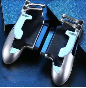 Resim Gümüş-iPad Uyumlu Android Tablet Tetik Pubg 6 Parmak Yangın Aksesuarları Denetleyici Gamepad Joystick Oyun Oyunu 