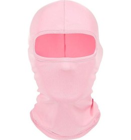 Resim Motosiklet Tam Yüz Maskesi Balaklava Pembe 1 