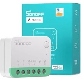 Resim MINIR4M Matter Akıllı Anahtar, 2 Yönlü Akıllı Anahtar, Wifi Duvar Anahtarı, Madde Protokolü Desteği, Ses Kontrolü, Alexa/google Home/ev Asistanı ile Uyumlu, 2400 W/10 A 