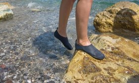 Resim Decathlon-Subea Yetişkin Deniz Ayakkabısı Gri Aquashoes 100 