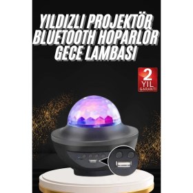 Resim İsmiyle Al Mey Ithalat® Dönen Işıklı Disko Topu Projektör Müzik Çalarlı Disco Speaker 