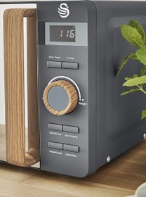 Resim Nordic 20 L Dijital Mikrodalga Fırın, 6 Güç Kademesi, 800 W ve Buz Çözme Modu - Gri 