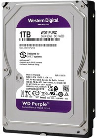 Resim 1 Tb Wd 3.5 Purple Sata3 5400rpm 64mb 7/24 Güvenlik Wd10purz 1tb 
