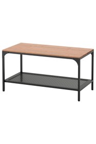 Resim IKEA orta sehpa, siyah, 90x47 cm 