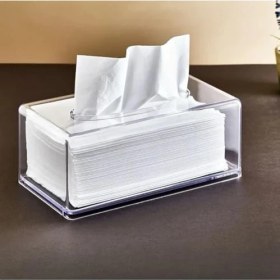 Resim Storemax Peçete Organizeri Şeffaf Peçetelik Peçete Düzenleyicimendil Peçete Kutusu Koyucu Mendil Kabı (2) 