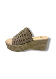 Resim Cakgo 255-25 Triko Anatomik Ultra Soft Dolgu Topuk Kadın Terlik Bej 