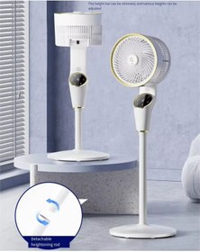 Resim TECHNOMEN Yeni Model Fan Ayarlanabilir Hareketli Kumandalı Sessiz Vantilatör Güçlü Hava Soğutucu Klima 