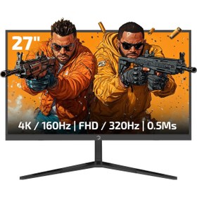 Resim Gamepower Rapid Dual 27'' 0.5ms 4k 160hz - Fhd 320hz Gaming Monit 