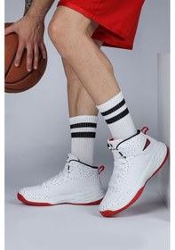 Resim Jump 28531 Beyaz - Kırmızı Erkek Basketbol Spor Ayakkabısı 