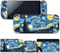 Resim GilGames Çıkartmalar Çıkartmalar Kapak Nintendo Switch için, Cilt Koruyucu Dayanıklı Tam Set Wrap Koruma Ön Panel Konsol Dock (NS OLED Model 1 için) 