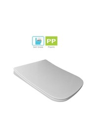 Resim Turkuaz Cerastyle Duru Pp Slim Yavaş Kapanan Klozet Kapağı 