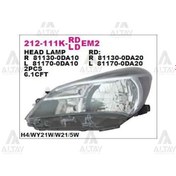 Resim Depo 212111klldem2 Ön Far Sol Toyota Yaris 14- 