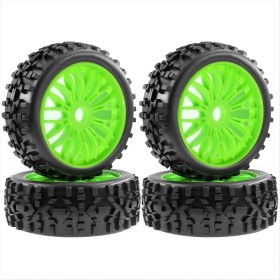 Resim Lillian Arrma Talion Redcat C Için 4 Adet 115 mm 1/8 Rc Off-Road Araba Jantı Lastiği 17 mm Altıgen (Yurt Dışından) 