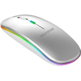 Resim Microcase 1600 Dpı Şarj Edilebilir 2.4 Ghz Rgb Işık Çift Modlu Bluetooth Mouse - AL2767 