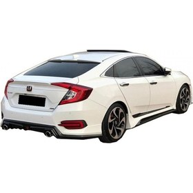 Resim Civic FC5 Mugen Yan Marşpiyel Seti Mat Siyah Plastik 2016-2021 