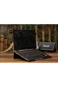 Resim Hobi Demir Sanat Siyah Tüm Modellerle Uyumlu Çelik Notebook Laptop Standı Yükseltici Altlık 