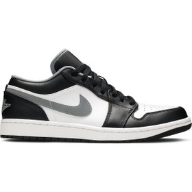 Resim Nike Air Jordan 1 Low "black White Grey" Erkek Spor Ayakkabı 