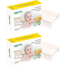 Resim Agarta El Yapımı Doğal Sabun 150gr Bebek 2 Li Set Doğal 