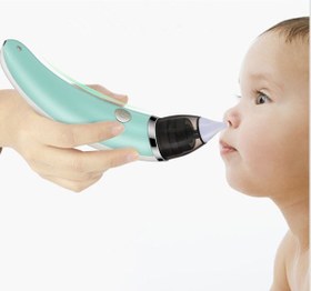 Resim Children's Nasal Aspirator Anti-backflow Electric Nasal Aspirator - Green 2 pcs / 1pc 