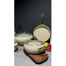 Resim Bena Life 7 Parça Granit Güveç Tencere Seti 