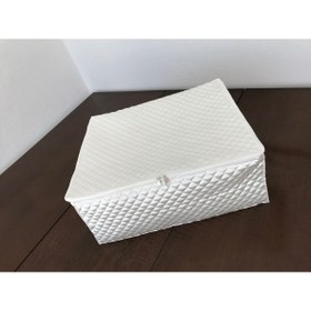 Resim Serap Tasarım Hurç Baza Altı Hurcu Organizer Dolap Hurcu 50&40 Cm Yükseklik 20 Cm Lüks Saten Kapitone Hurç 