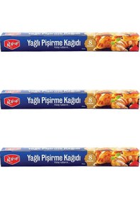 Resim Roll-Up Yağlı Fırın Tepsi Pişirme Kızartma Kağıdı 3'lü 8 M 