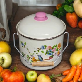 Resim Özbience Emaye Bakraç Yoğurt ve Saklama Tenceresi 20 cm 5 Lt 