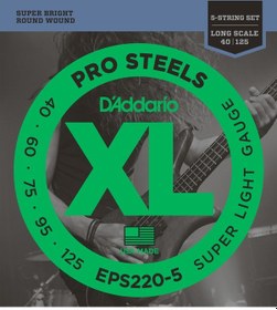 Resim D'addario Eps220-5 Bas Gitar Tel Seti. 5 Telli. Xl. 40-95. Long S 