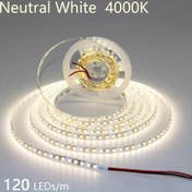 Resim Ev dekorasyonu, alışveriş merkezi ve otel dekorasyonu, ofis aydınlatması, festival süslemeleri için 2835 120 Boncuklu 16.4ft / 5m 12V Işık Şeridi Yüksek Parlaklıkta 1 Rulo 