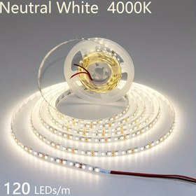 Resim Ev dekorasyonu, alışveriş merkezi ve otel dekorasyonu, ofis aydınlatması, festival süslemeleri için 2835 120 Boncuklu 16.4ft / 5m 12V Işık Şeridi Yüksek Parlaklıkta 1 Rulo 