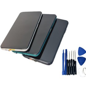Resim Tkgz Huawei P40 Lite Lcd Ekran Dokunmati Çıtalı Montaj Seti Gri 