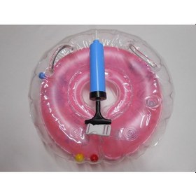 Resim Bebek Yüzme Boyun Simidi.Pembe.hava Şişirme Aleti 