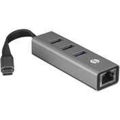 Resim S-Link Sw-u3325, Gigabit, Type-c To Rj45, 3xusb 3.0, Metal, Ethernet Kartı 
