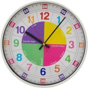Resim Klik Slim Öğretici Çocuk Odası Saati - 30 Cm Çok Renkli 