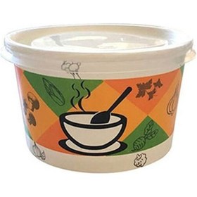 Resim BENCUP Karton Çorba Kase Kapak Pk:50 Lı 210 18 Kağıt Gramaj 