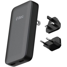 Resim Ttec 2SCG06S Smartcharger Trio Gan 65W PD Avrupa-Ingiltere-Amerika/Avustralya Uluslararası Şarj Kiti 