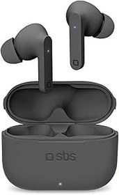Resim SBS True Wireless Stereo Urban Pro kulaklık, 300 mAh şarj kutusu, 4 saate kadar müzik ve çağrı, entegre mikrofon, kulak tıkacı dahil, L/M/S boyutlarında, siyah 