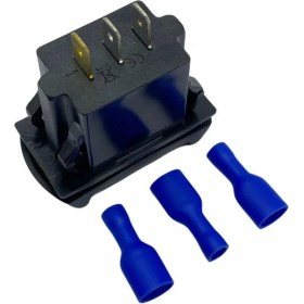 Resim 12V-24V DİJİTAL VOLTMETRE (ÇİFT EKRAN, AYNI ANDA İKİ AYRI VOLTAJ) (ANAHTAR TİPİ) (MAVİ IŞIK) 