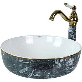 Resim Lena Tr-137 Bıga Antrasit Çanak Lavabo 