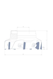 Resim Fett VRF90C - TP22 - D080 - D27 - Z06 Vorgen Freze Takımı 