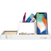 Resim Mas Iphone Kablosuz Şarjlı Organizer Aüstü Kalemlikli+Notluk+Ataşlık Set Techno 6616 