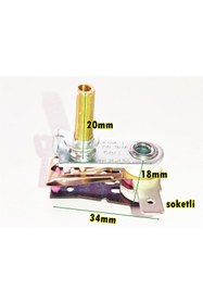 Resim Serna Waffle, Fritöz Ve Ağda Makinesi Termostadı Bimetal 20mm 10A 