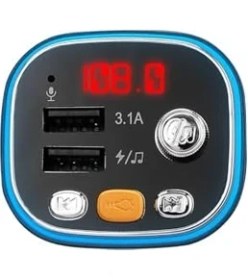 Resim Esmo Home SL-BT306 Çift USB 5V 3.1A Işıklı LED Ekran Tf Kartlı V5.0 Bluetooth Fm Transmitter 