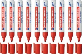 Resim Tahta Kalemi Yuvarlak Uçlu Kırmızı 360 Xl 10 Lu Kutu Karışık 