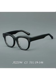 Resim Willowhaven C1 Retro Kalın Çerçeve Retro Gözlük Presbiyopsiz Siyah Tam Çerçeve Kılıf Hediyeli 12+ 