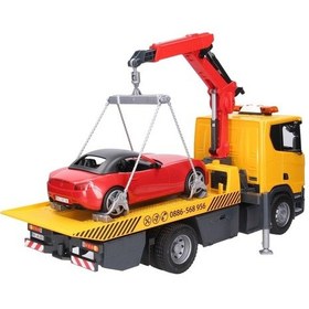 Resim Scania Super 560r Çekici Ve Yarış Arabalı Çekici Model Araç Seti 