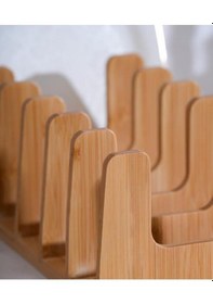 Resim Tasarım Bambu Tabaklık 6 Gözlü Tabaklık Bambu 