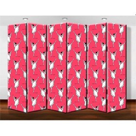 Resim Dekobul Balerinler 6 Kanat Tekerlekli Kanvas Paravan 