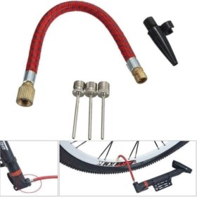 Resim Neler Geldi Neler Bisiklet ve Top Şişirme Iğne Seti 5 Parça Yedek Uç Seti Pompa Ucu Şişirme Ucu 